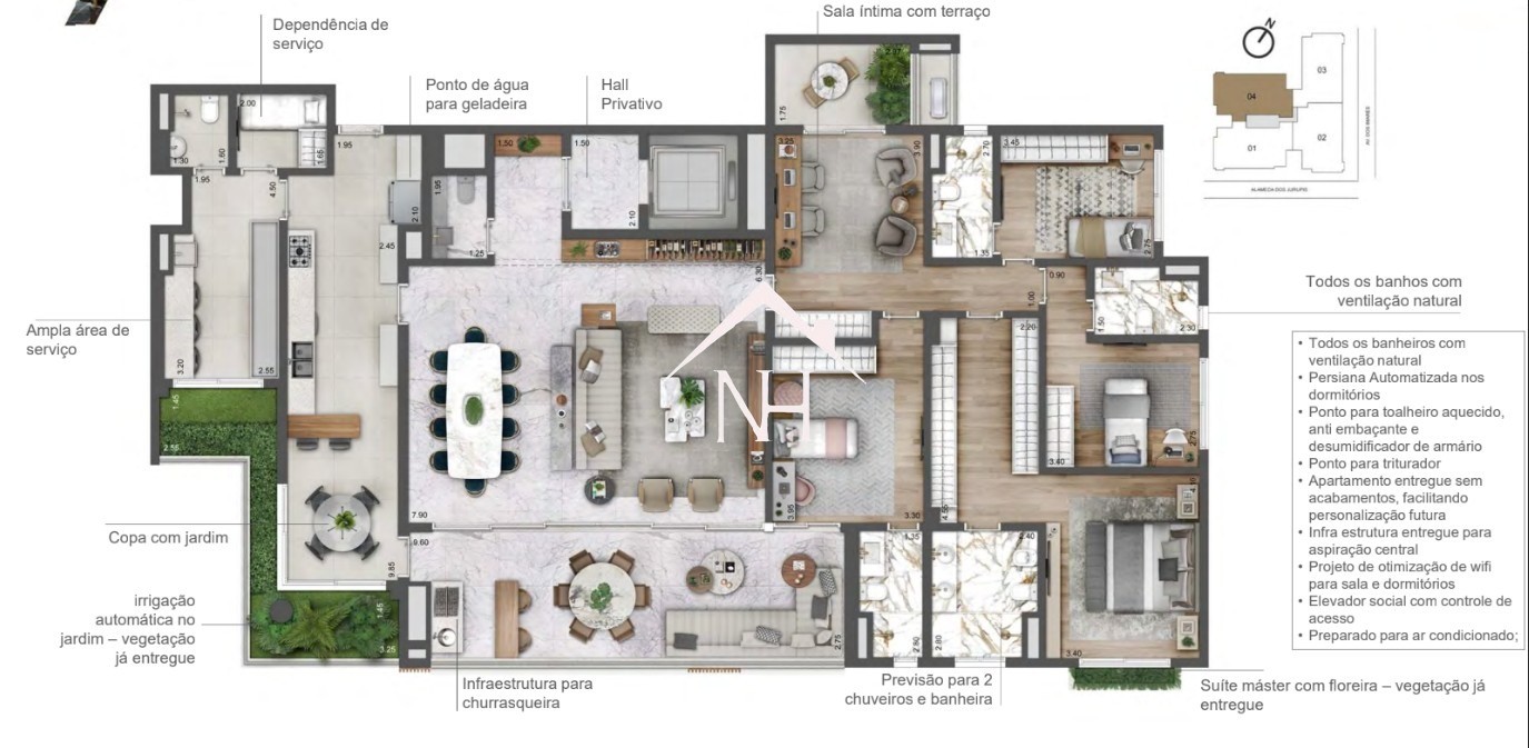 Apartamento, 3 quartos, 272 m² - Foto 4