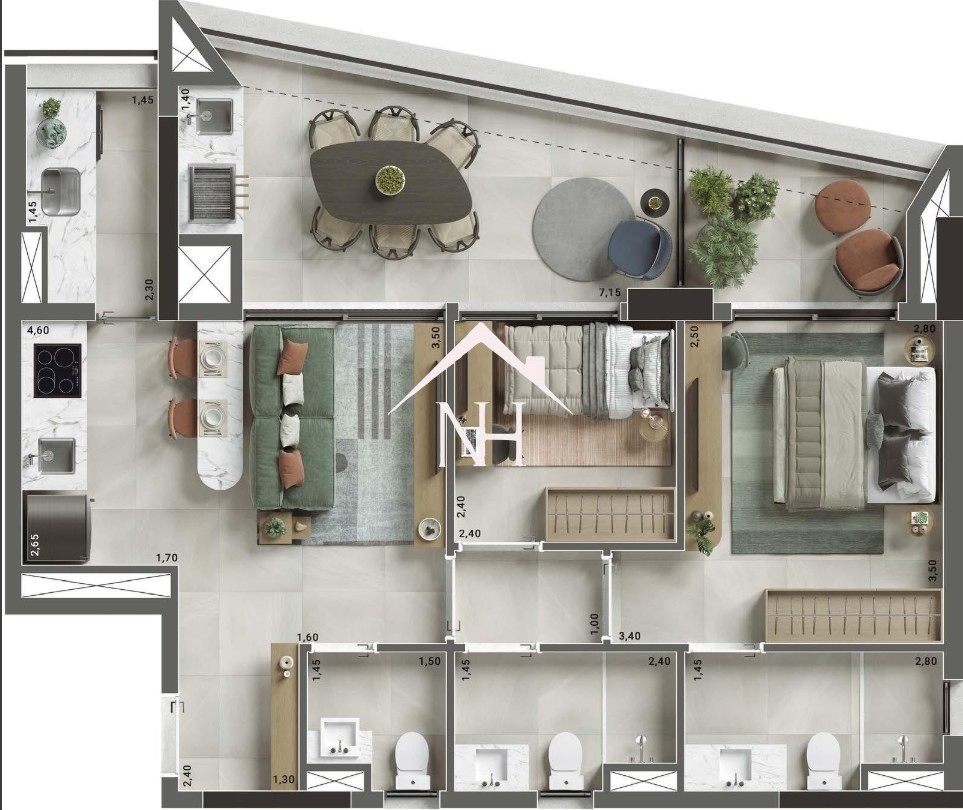 Apartamento, 2 quartos, 73 m² - Foto 13