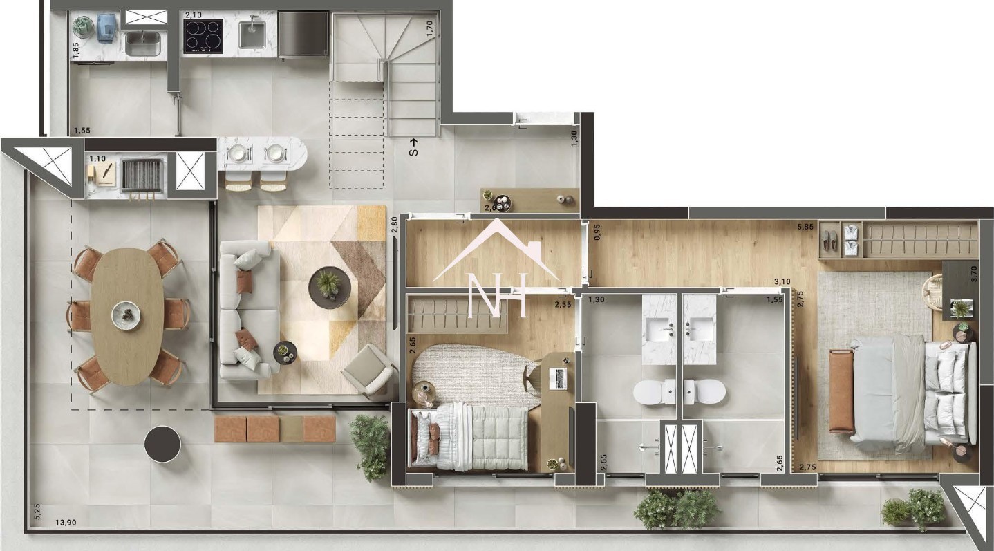 Apartamento, 2 quartos, 175 m² - Foto 13