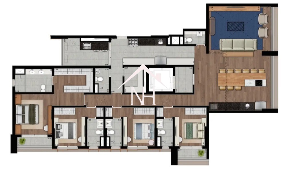 Apartamento, 4 quartos, 205 m² - Foto 15