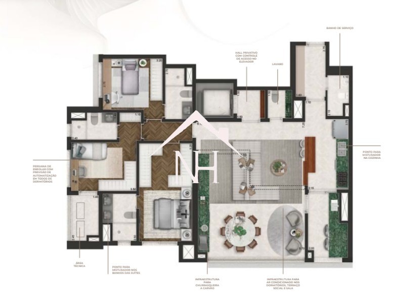 Apartamento, 3 quartos, 145 m² - Foto 13
