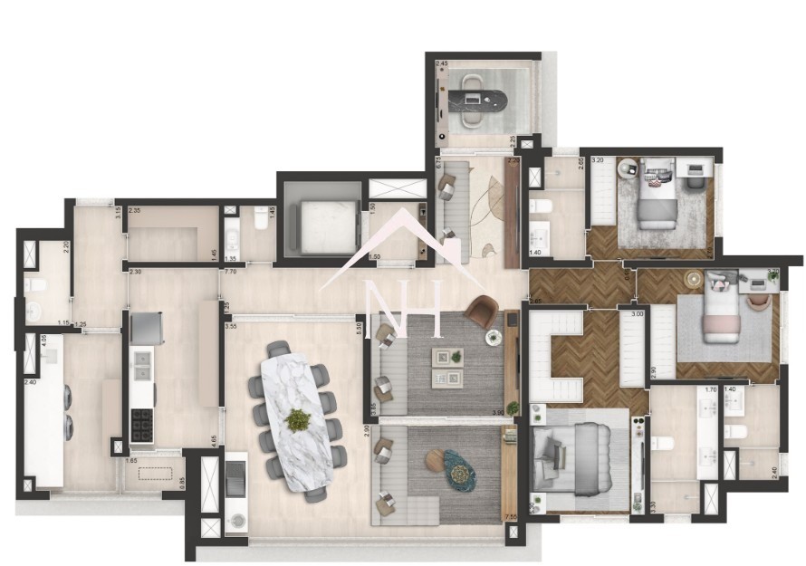 Apartamento, 3 quartos, 178 m² - Foto 14