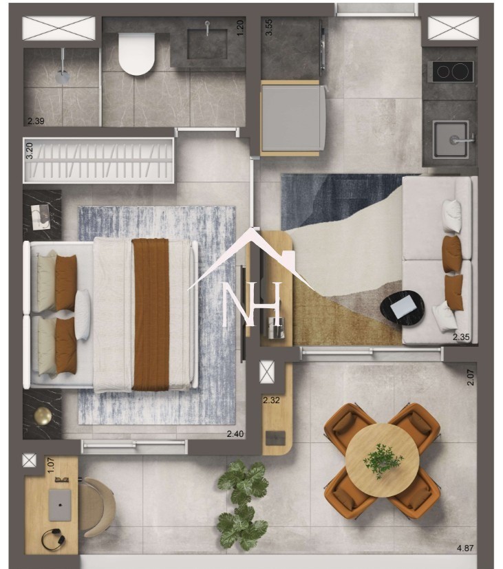 Apartamento, 1 quarto, 30 m² - Foto 11