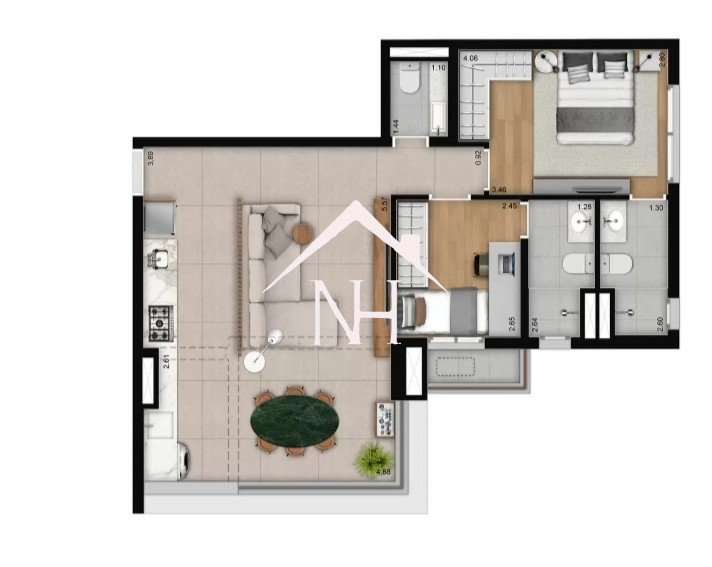 Apartamento, 2 quartos, 69 m² - Foto 22