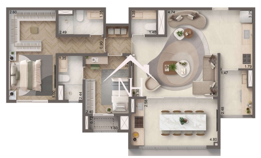 Apartamento, 2 quartos, 88 m² - Foto 10