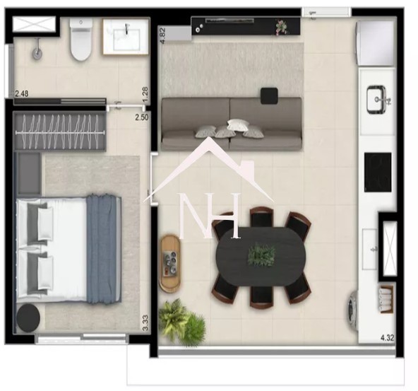 Apartamento, 1 quarto, 37 m² - Foto 22