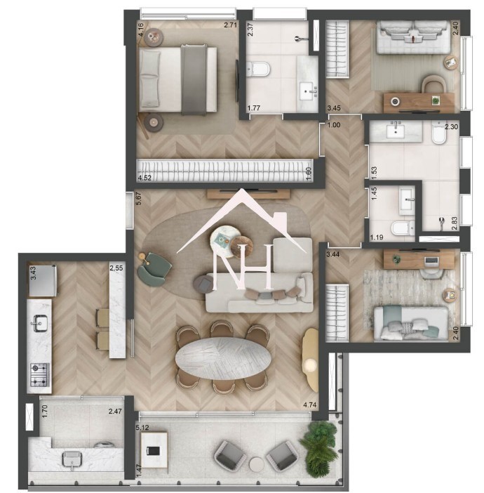 Apartamento, 3 quartos, 111 m² - Foto 33