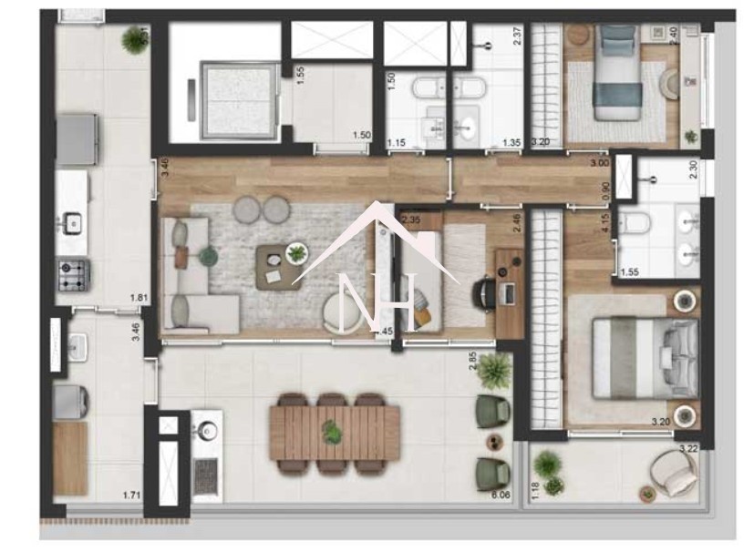 Apartamento, 2 quartos, 112 m² - Foto 25