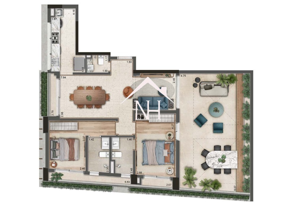 Apartamento, 2 quartos, 131 m² - Foto 12