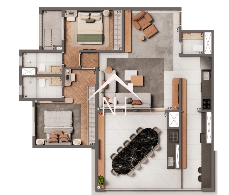 Apartamento, 2 quartos, 106 m² - Foto 14