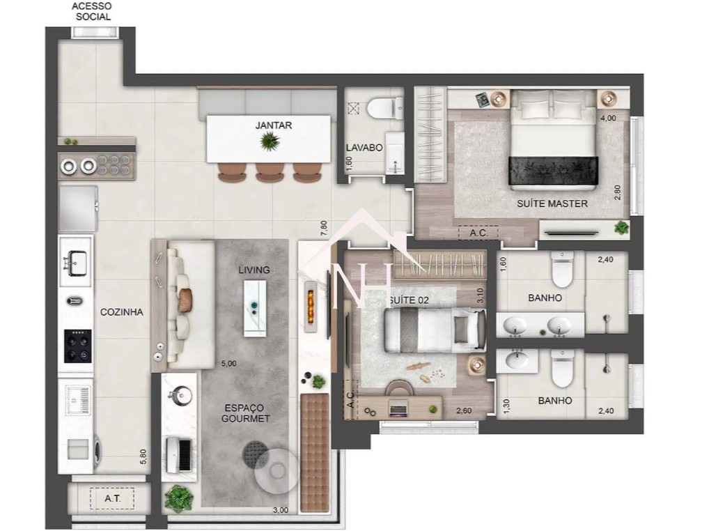 Apartamento, 2 quartos, 80 m² - Foto 17