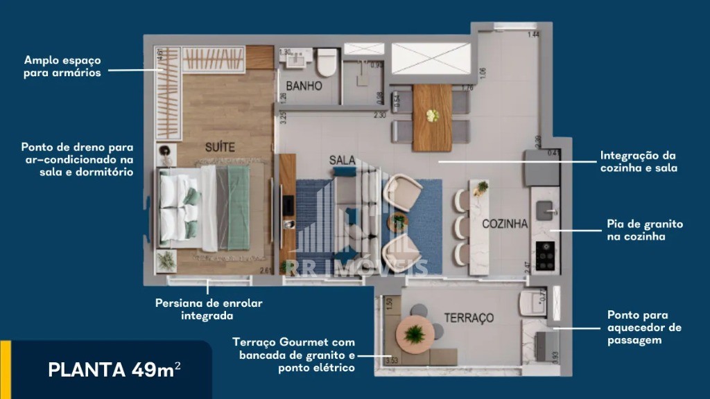 Apartamento à venda com 1 quarto, 64m² - Foto 31