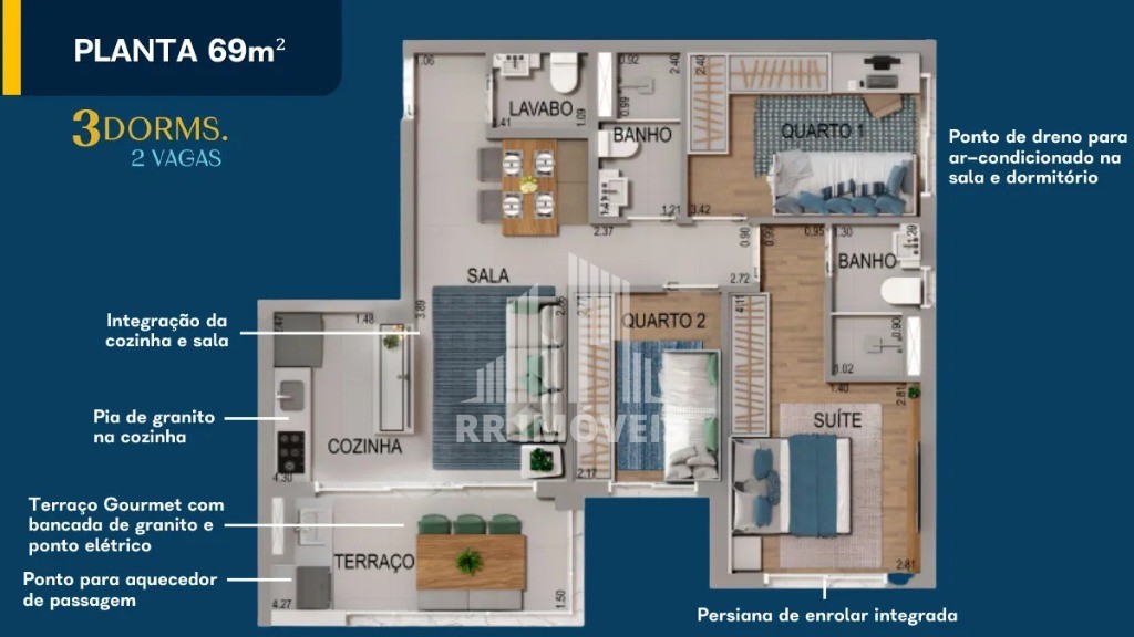 Apartamento à venda com 1 quarto, 64m² - Foto 37