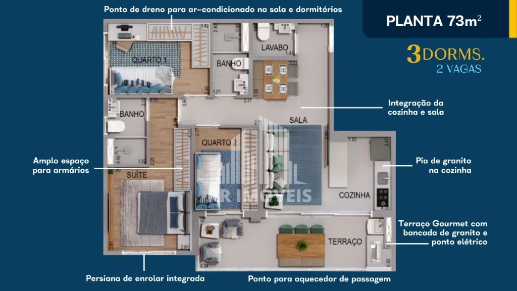 Apartamento à venda com 1 quarto, 64m² - Foto 39