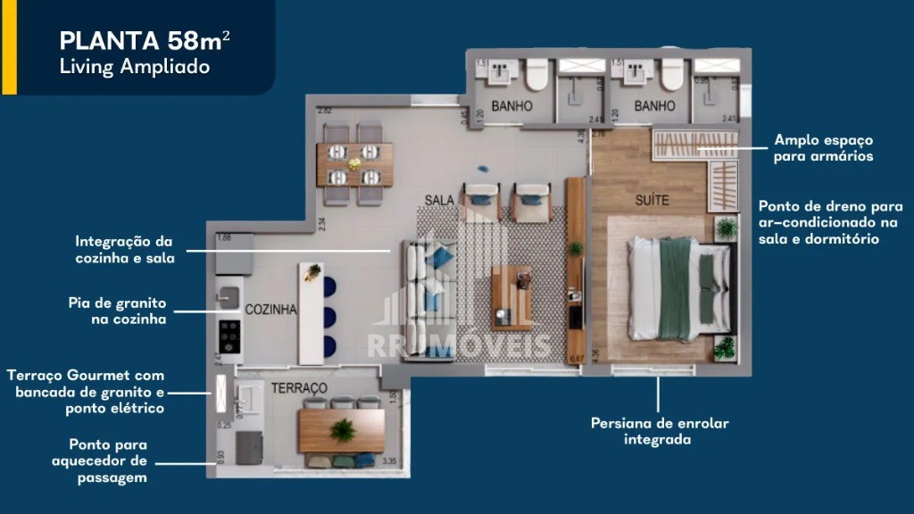 Apartamento à venda com 1 quarto, 64m² - Foto 35