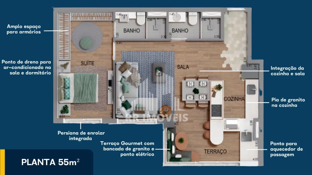 Apartamento à venda com 1 quarto, 64m² - Foto 33