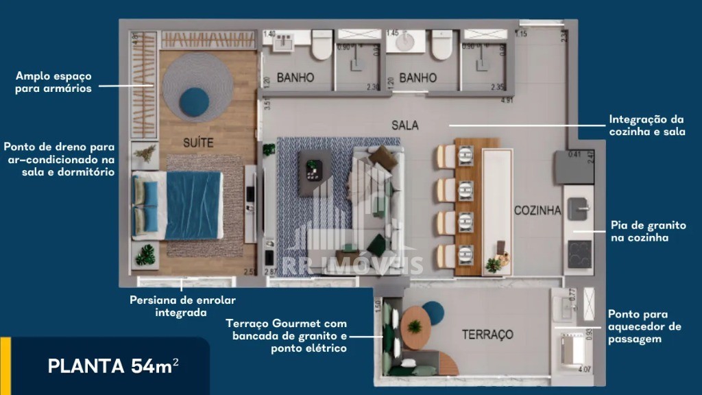 Apartamento à venda com 1 quarto, 64m² - Foto 32