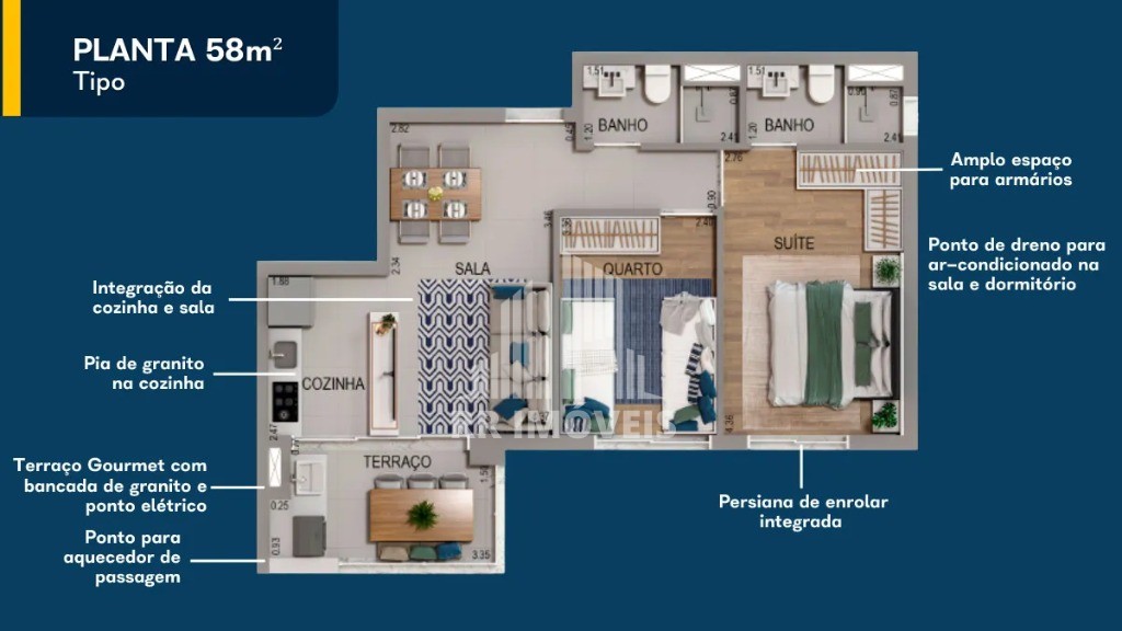 Apartamento à venda com 2 quartos, 69m² - Foto 36