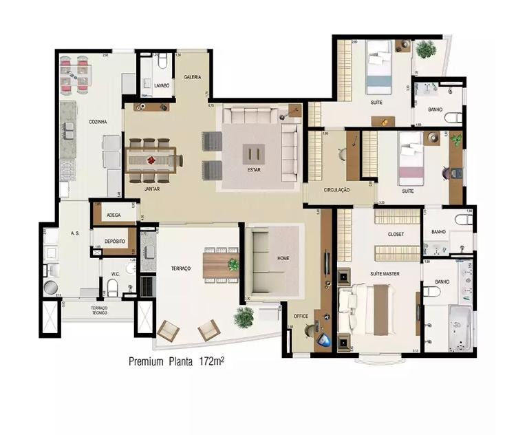 Apartamento à venda com 3 quartos, 172m² - Foto 29