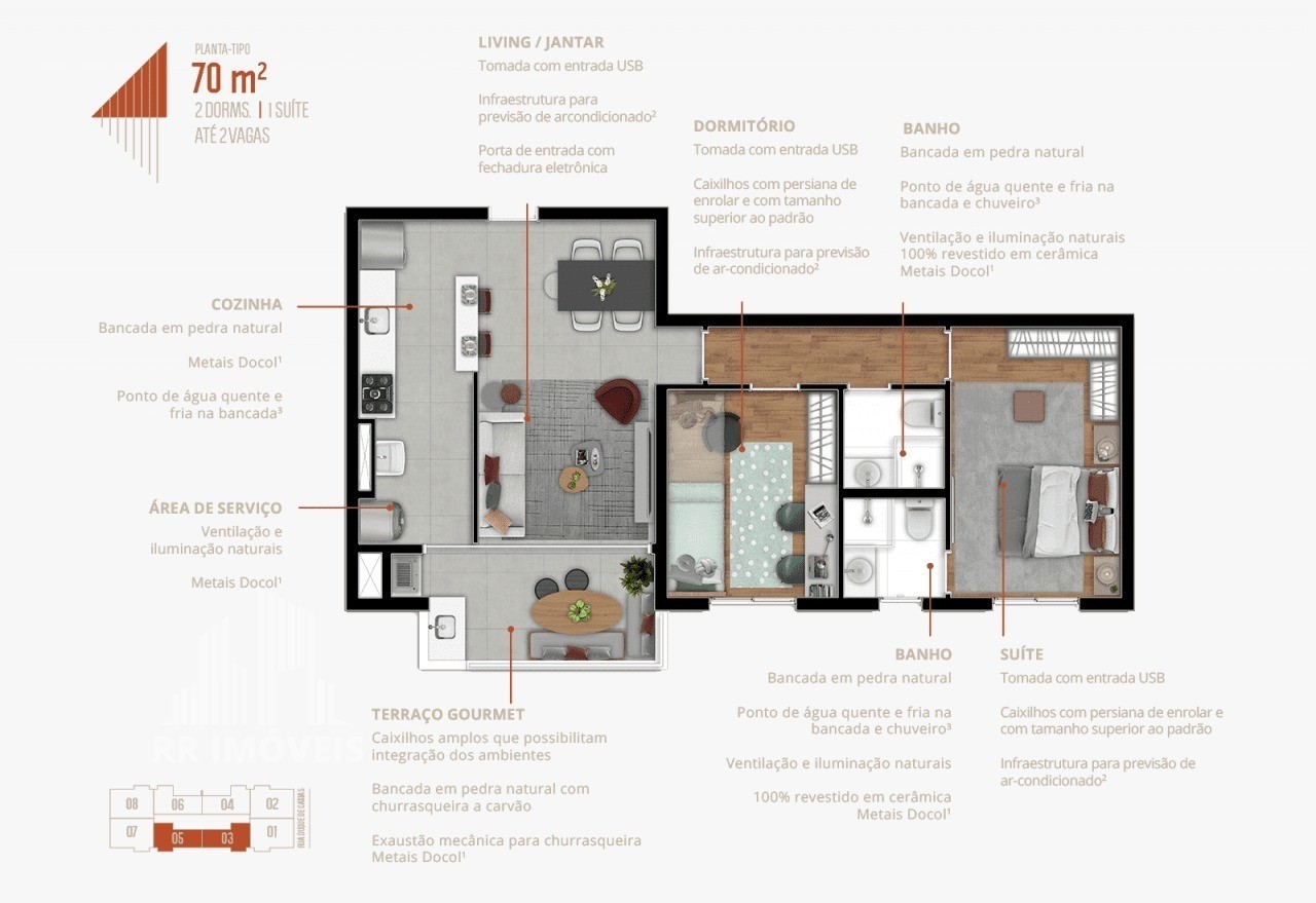 Apartamento à venda com 2 quartos, 70m² - Foto 23