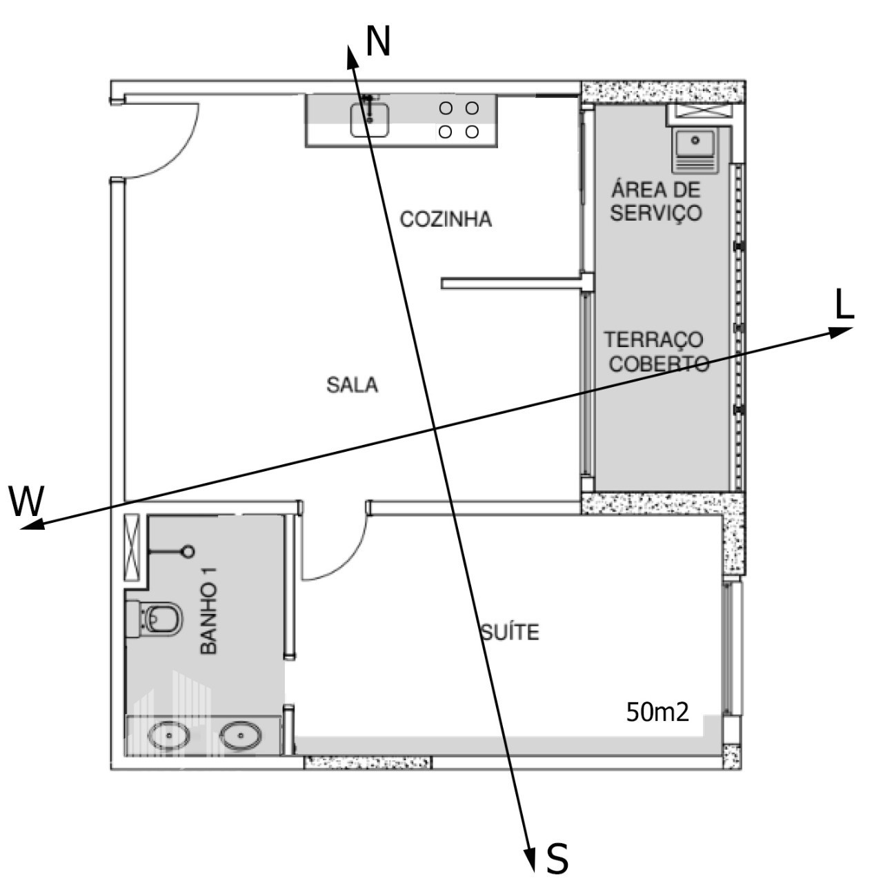 Apartamento à venda com 1 quarto, 50m² - Foto 21