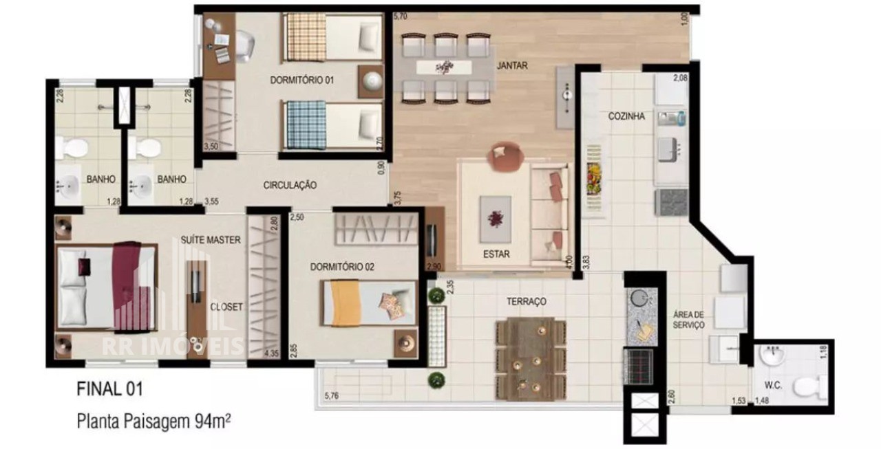 Apartamento à venda com 2 quartos, 94m² - Foto 21