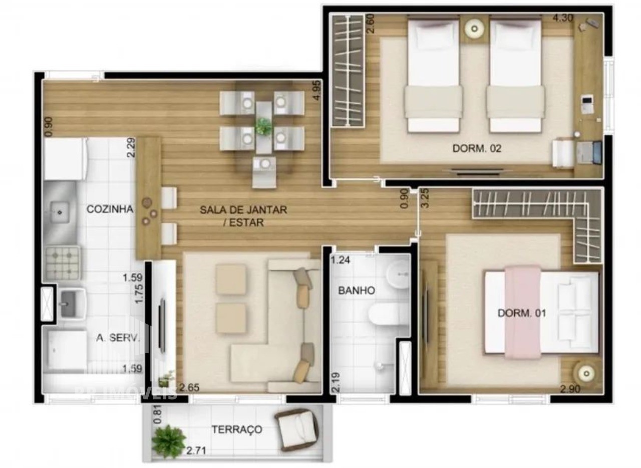 Apartamento à venda com 2 quartos, 55m² - Foto 13