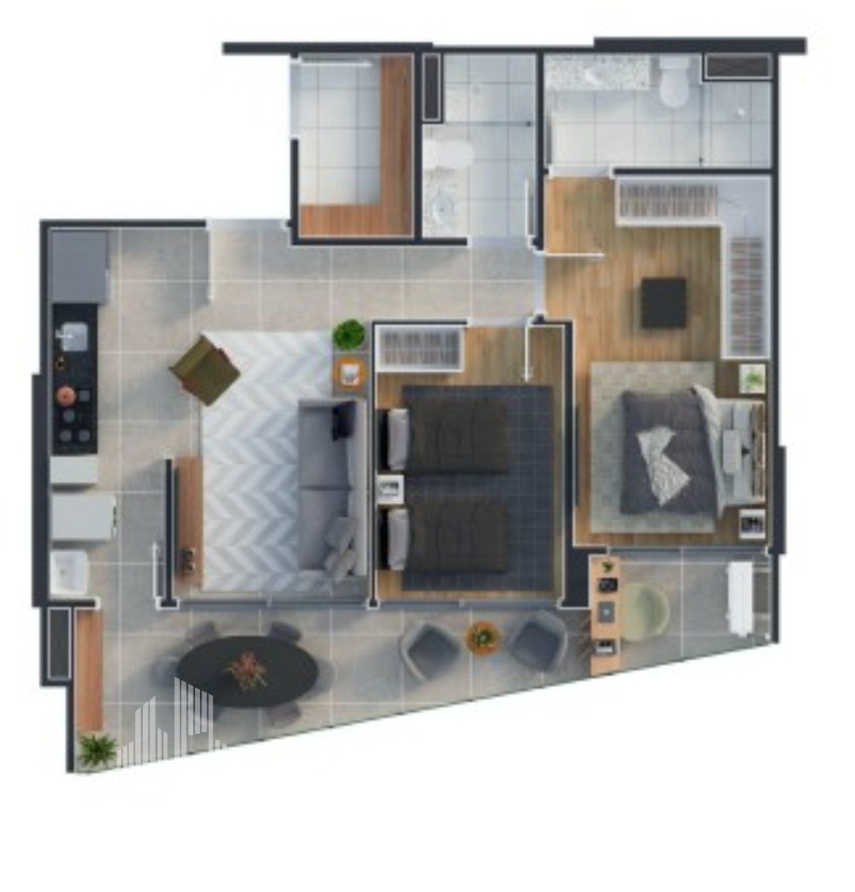 Apartamento à venda com 2 quartos, 75m² - Foto 5