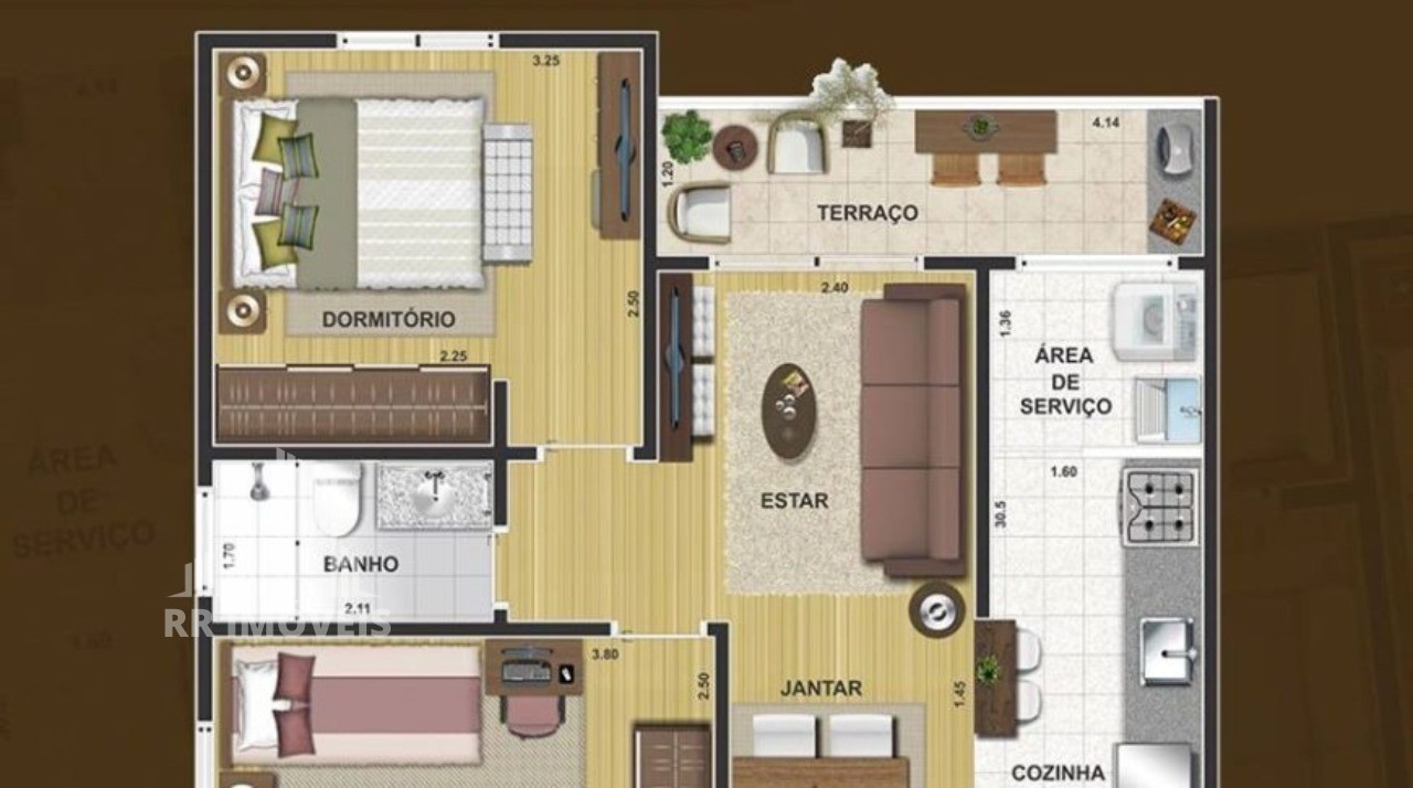 Apartamento, 2 quartos, 52 m² - Foto 8
