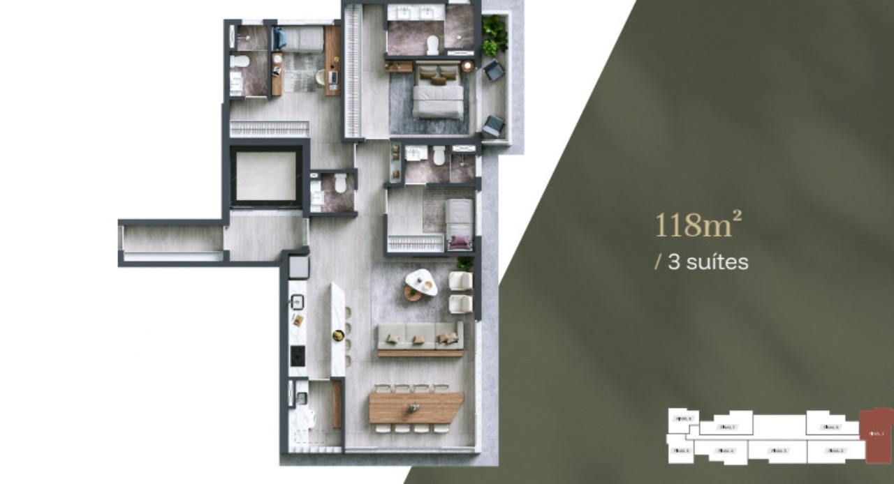 Apartamento, 3 quartos, 118 m² - Foto 5