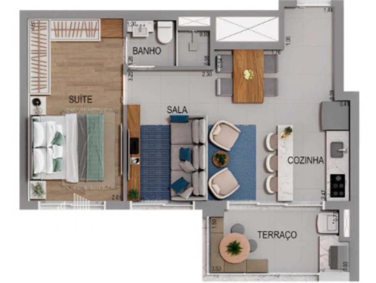 Apartamento, 2 quartos, 55 m² - Foto 8