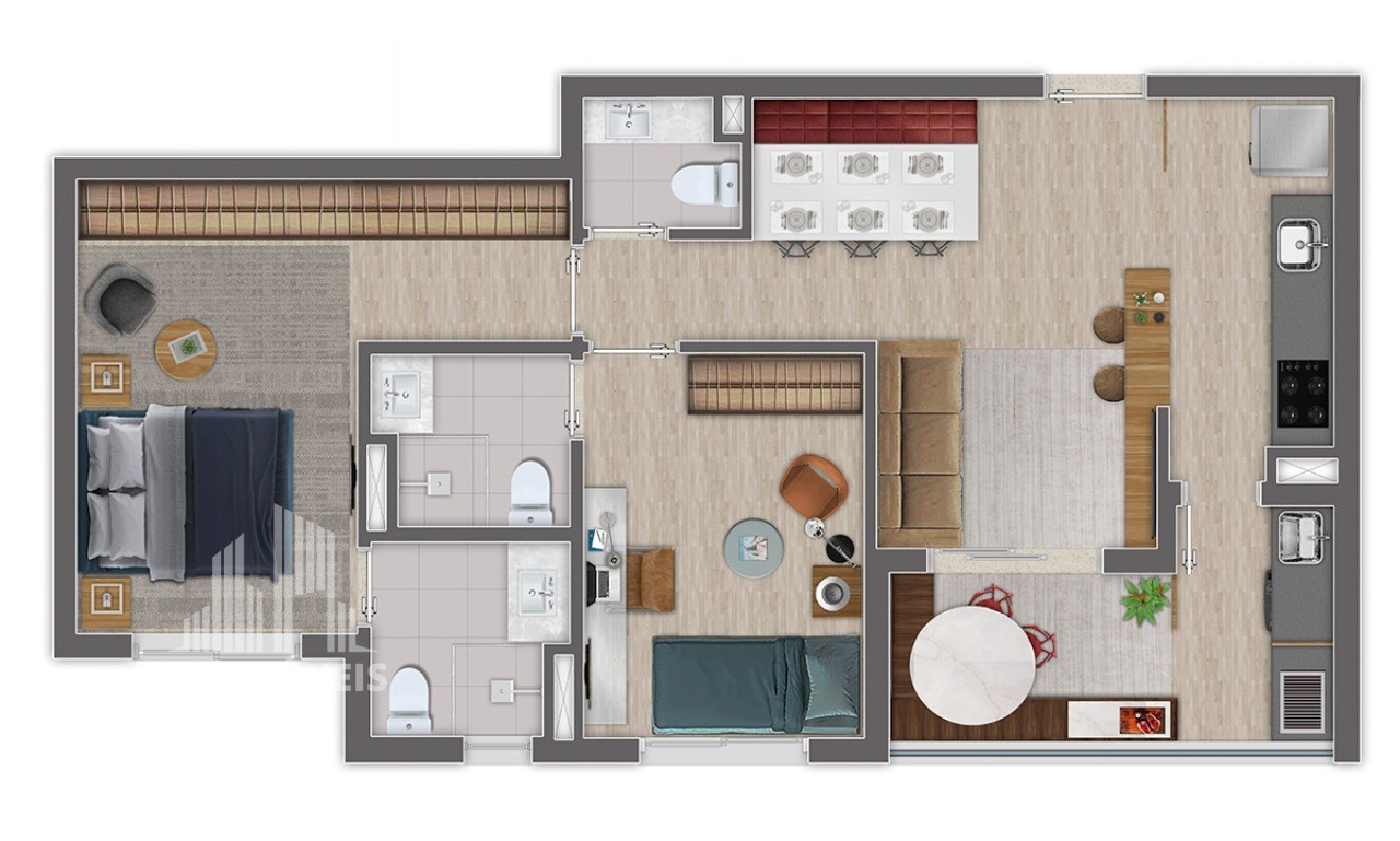 Apartamento, 2 quartos, 64 m² - Foto 41