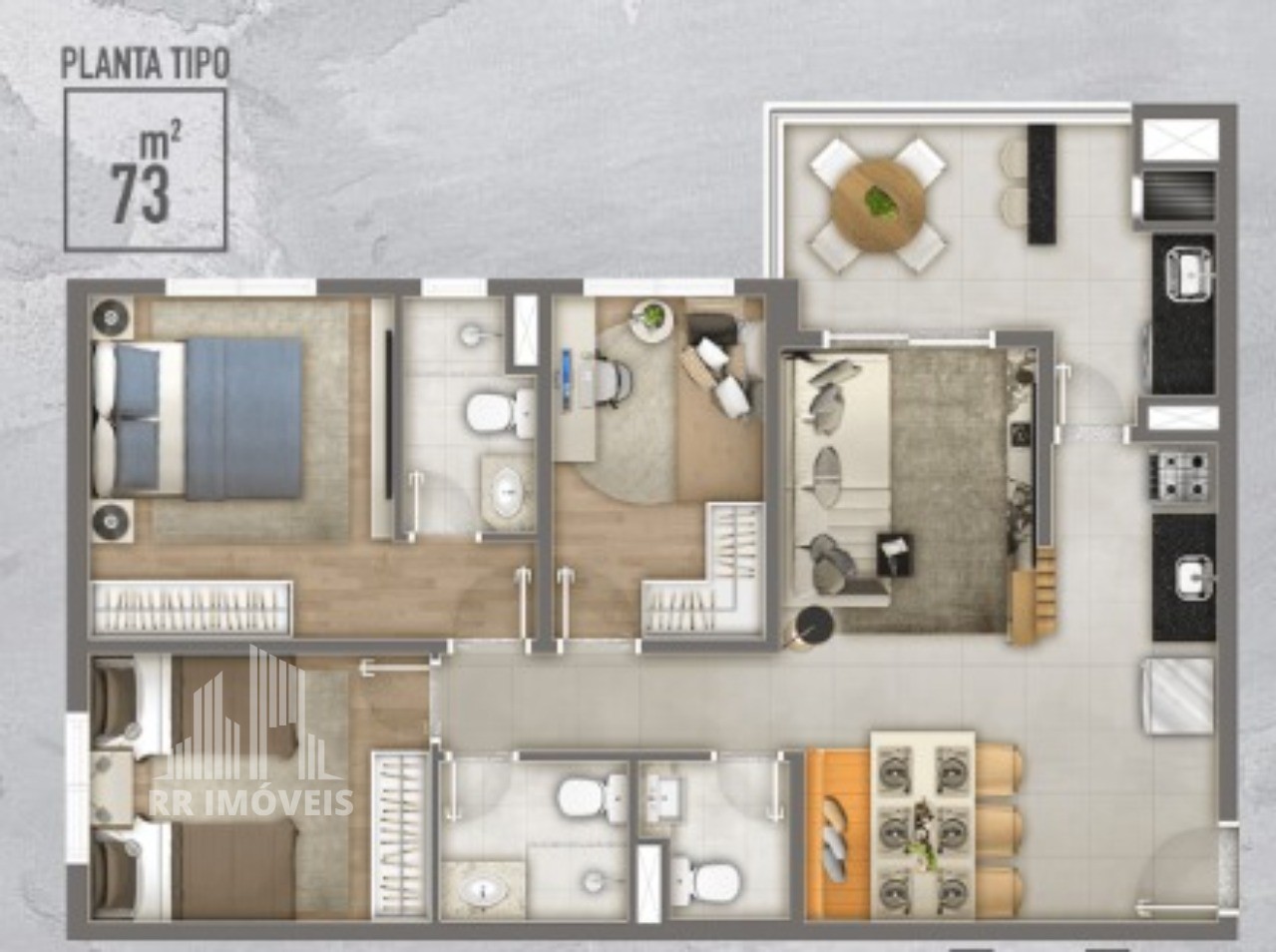 Apartamento, 3 quartos, 74 m² - Foto 24