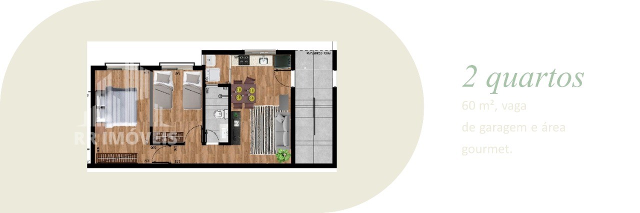 Apartamento, 2 quartos, 60 m² - Foto 3
