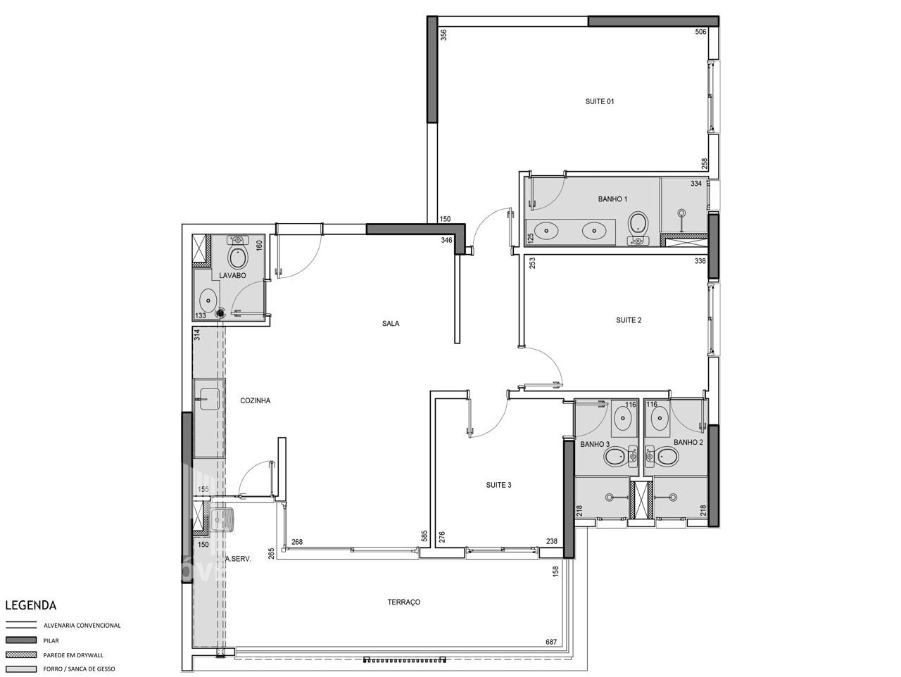 Apartamento, 3 quartos, 94 m² - Foto 9