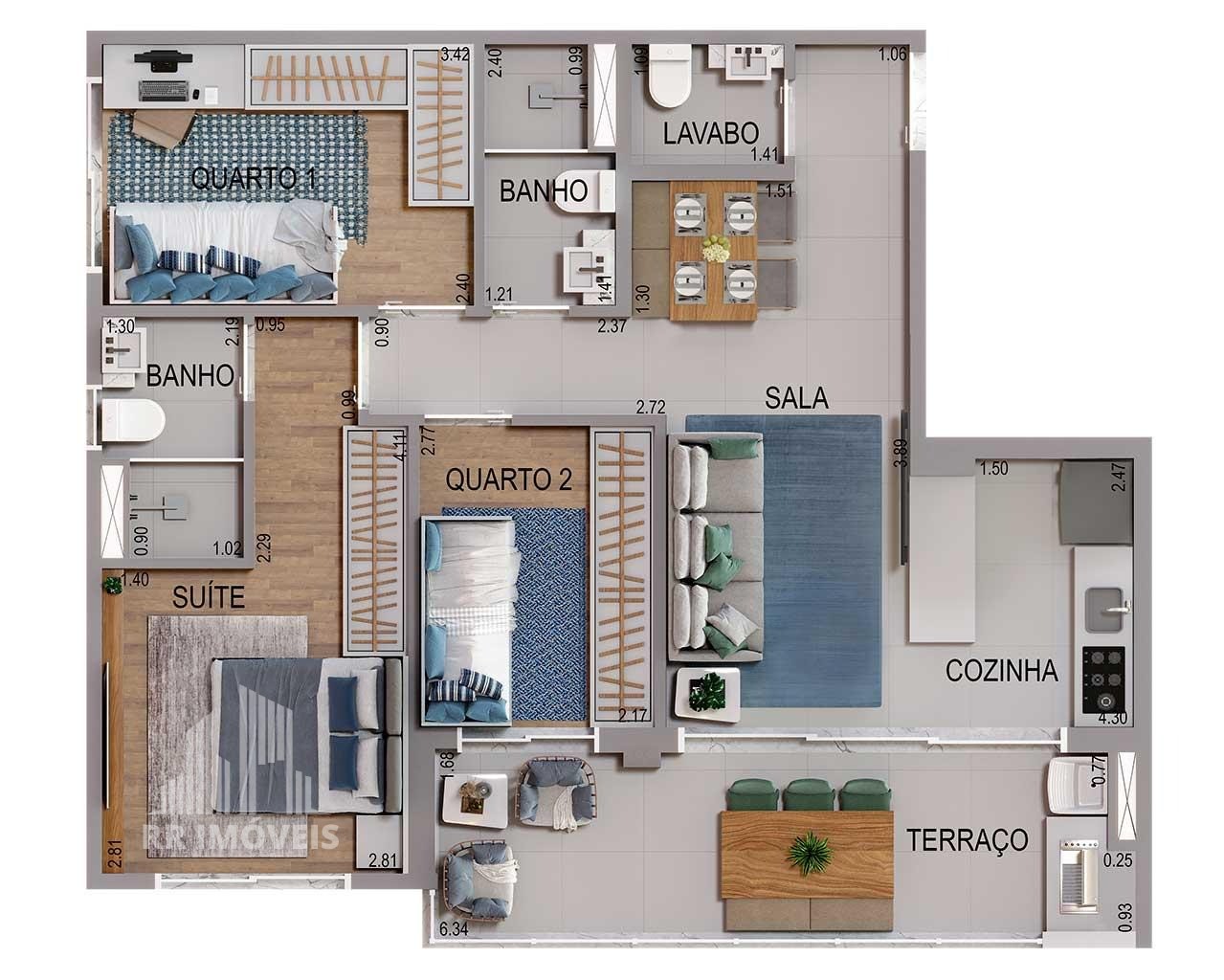 Apartamento, 3 quartos, 73 m² - Foto 17