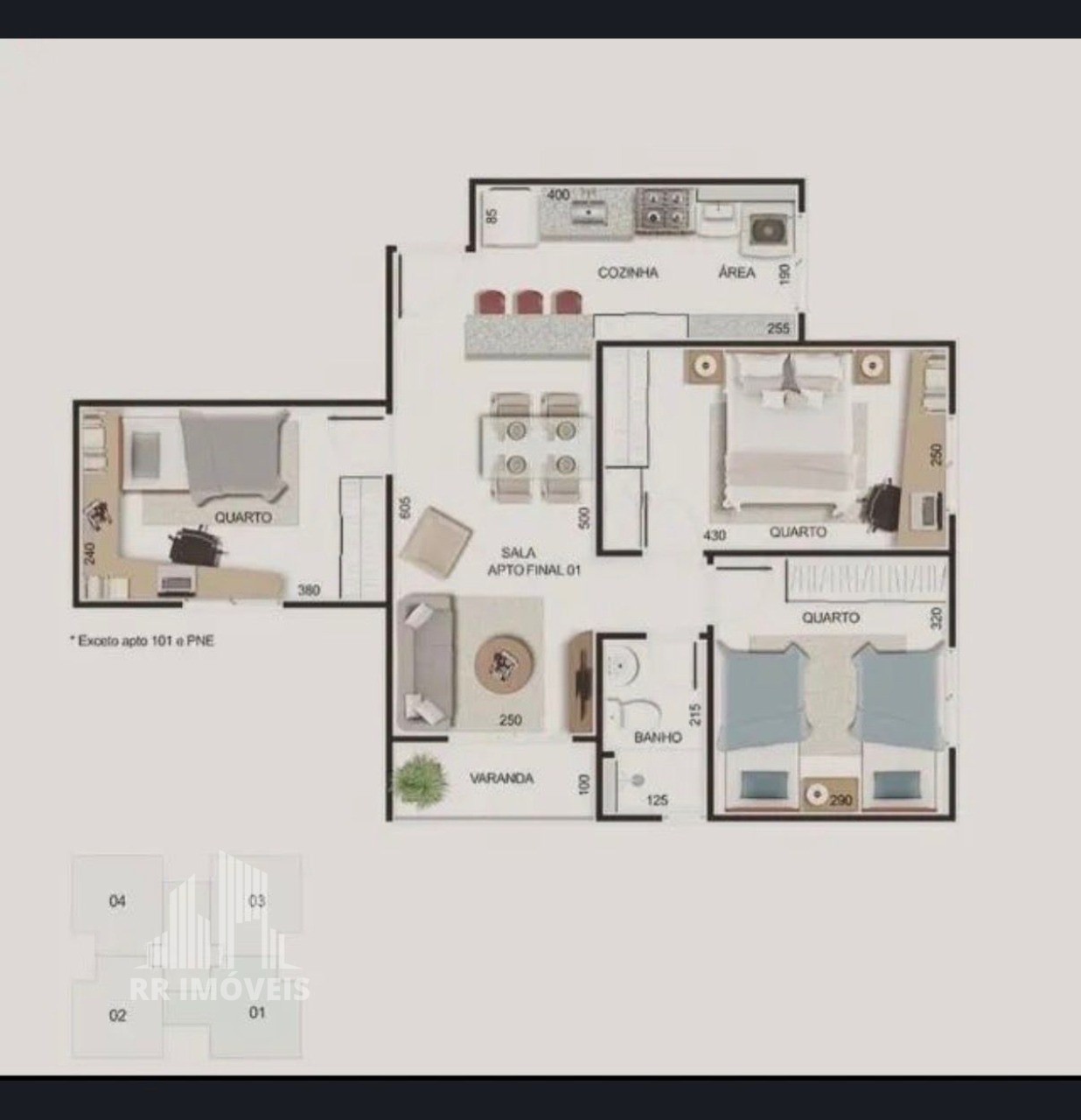 Apartamento, 3 quartos, 62 m² - Foto 6