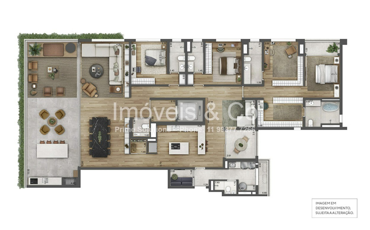 Apartamento à venda com 3 quartos, 238m² - Foto 16