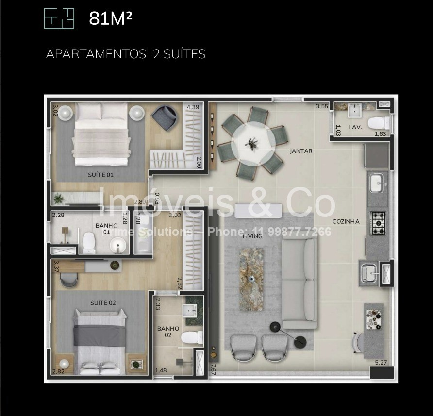 Apartamento à venda com 3 quartos, 81m² - Foto 18