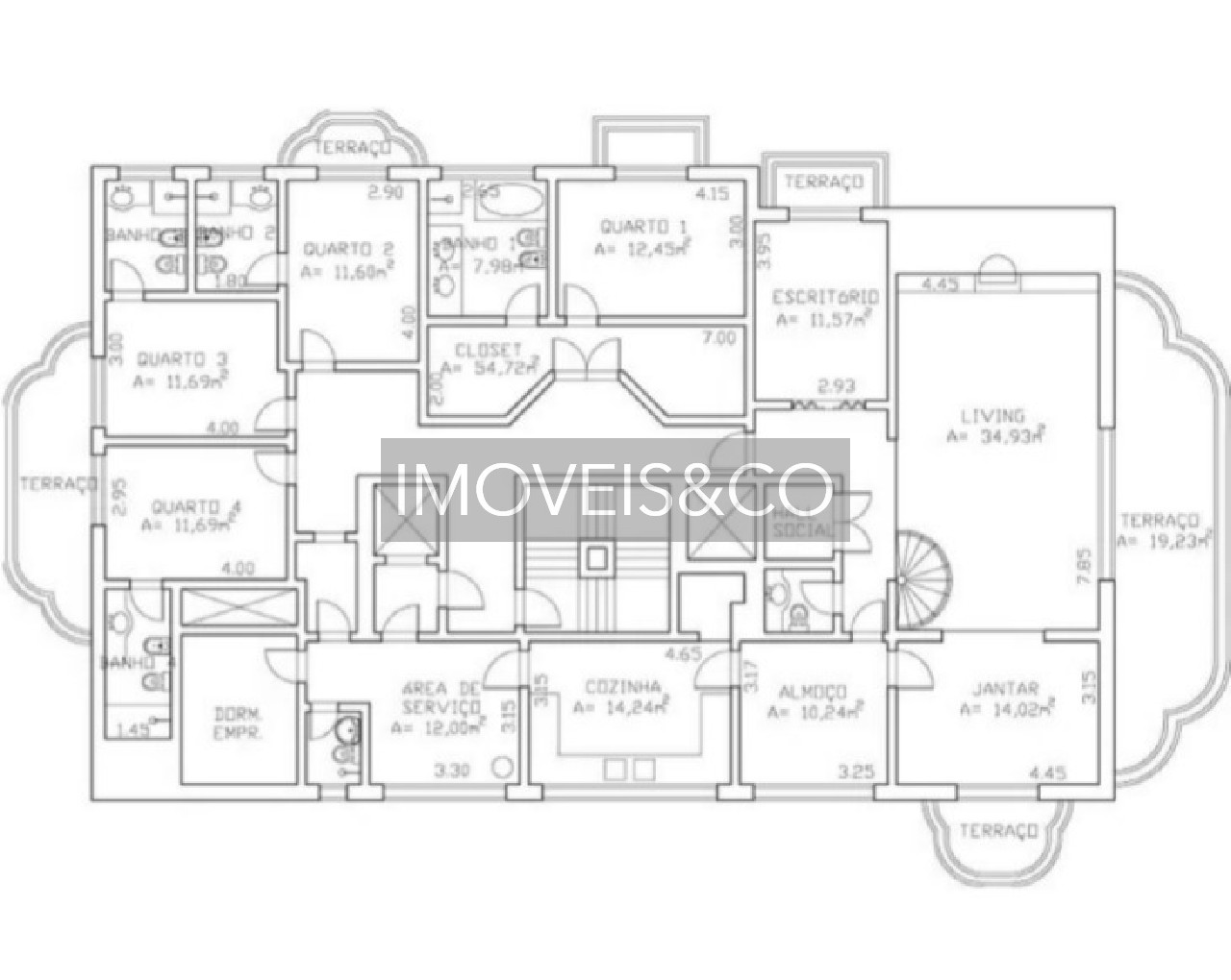 Cobertura à venda e aluguel com 4 quartos, 464m² - Foto 36