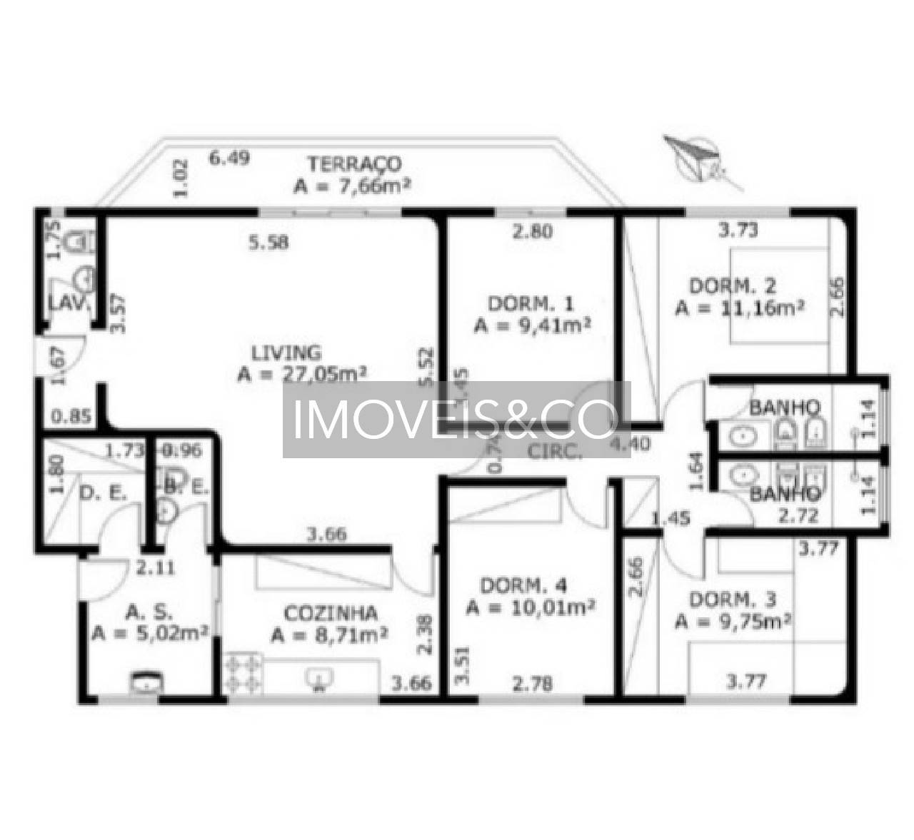 Apartamento para alugar com 4 quartos, 130m² - Foto 36