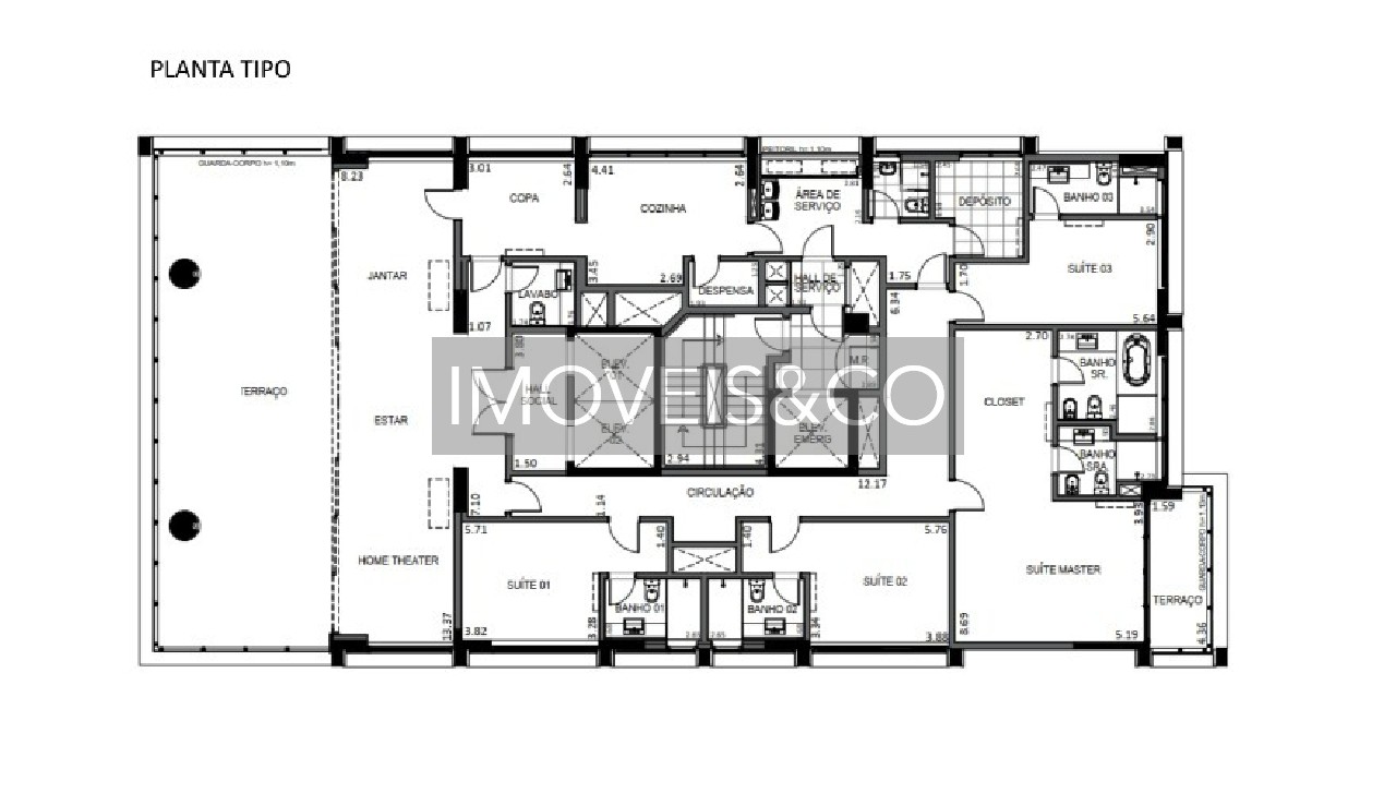 Apartamento, 4 quartos, 358 m² - Foto 3