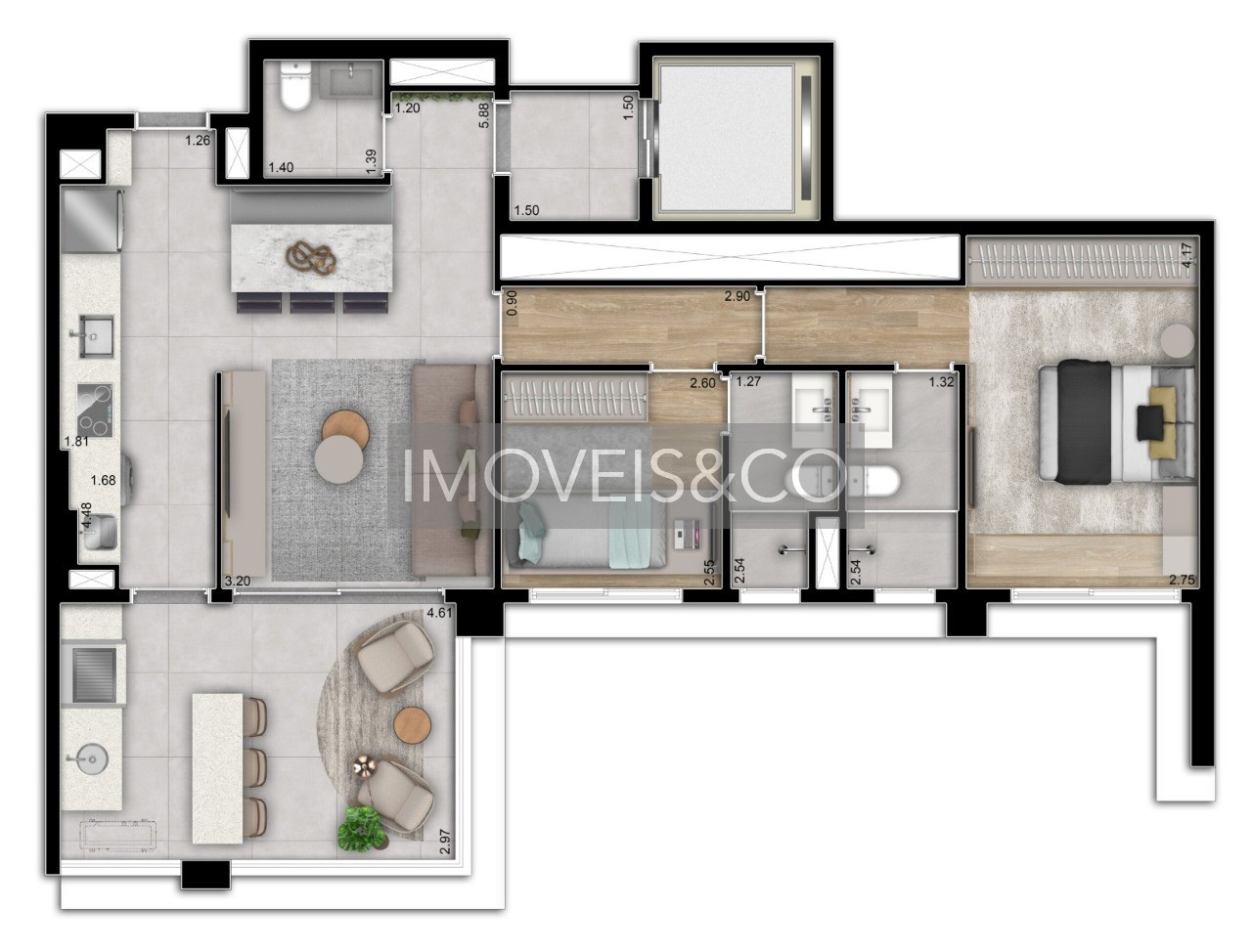 Apartamento, 2 quartos, 58 m² - Foto 34