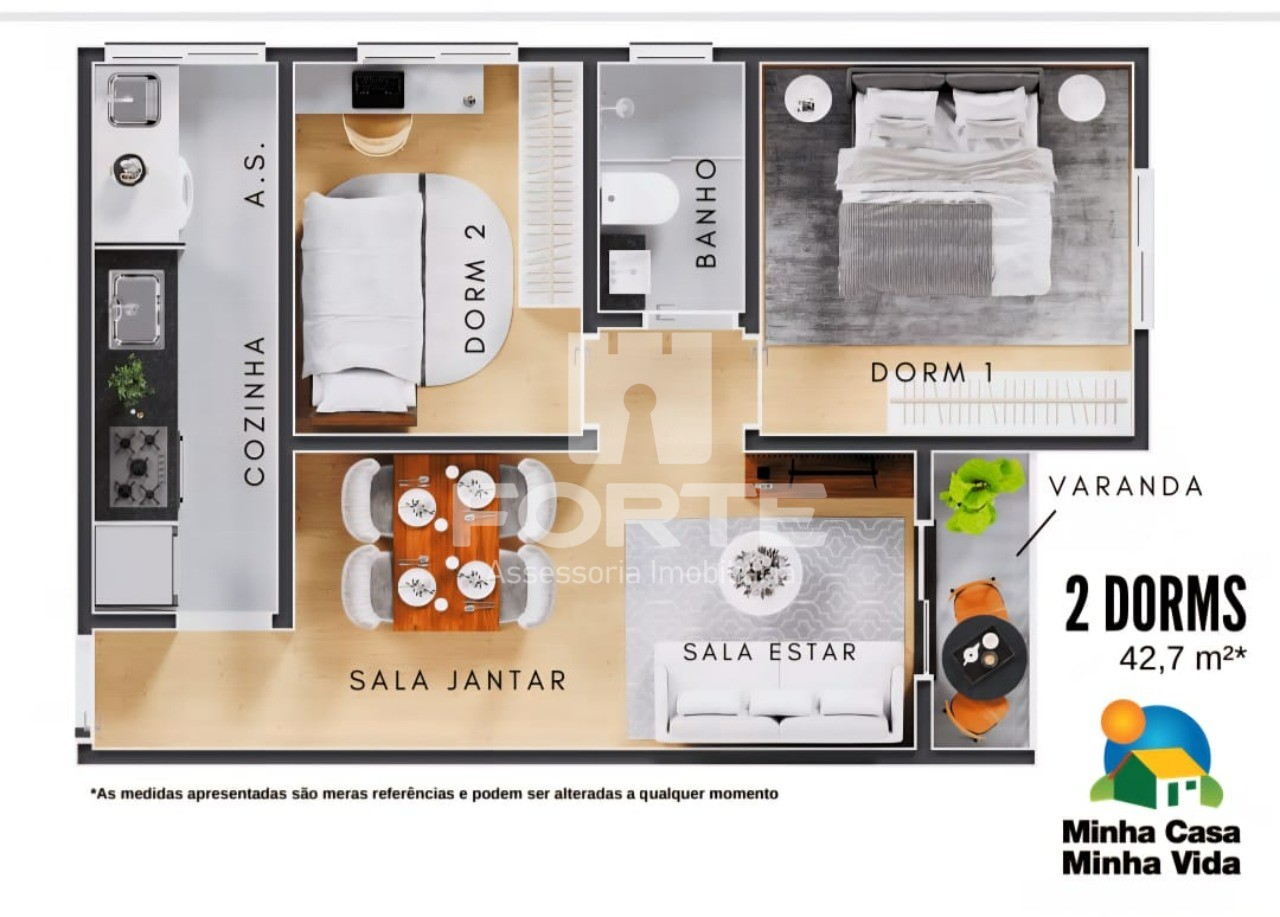 Apartamento, 2 quartos, 42 m² - Foto 4