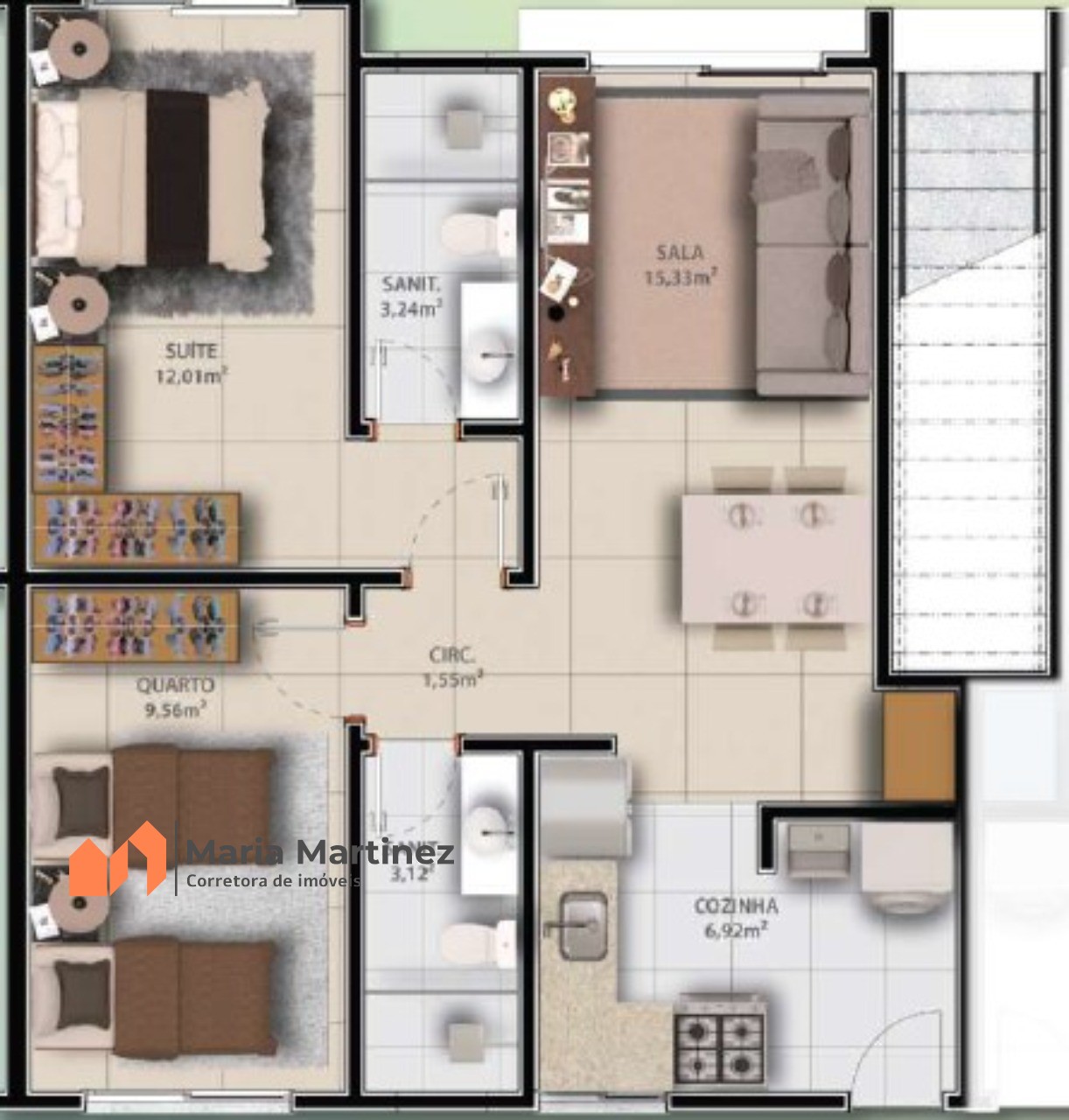 Apartamento à venda com 2 quartos, 62m² - Foto 16