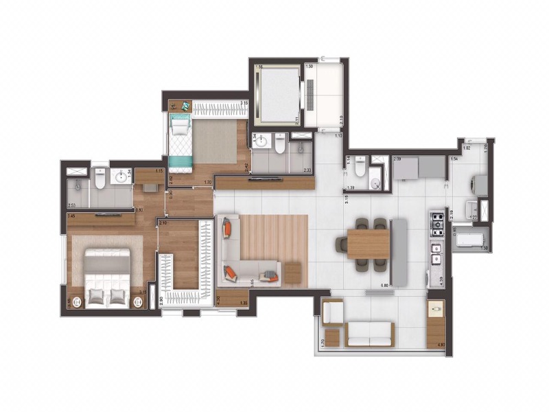 Apartamento, 3 quartos, 98 m² - Foto 17