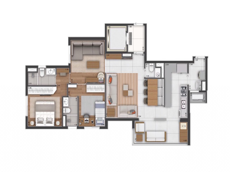 Apartamento, 3 quartos, 98 m² - Foto 21