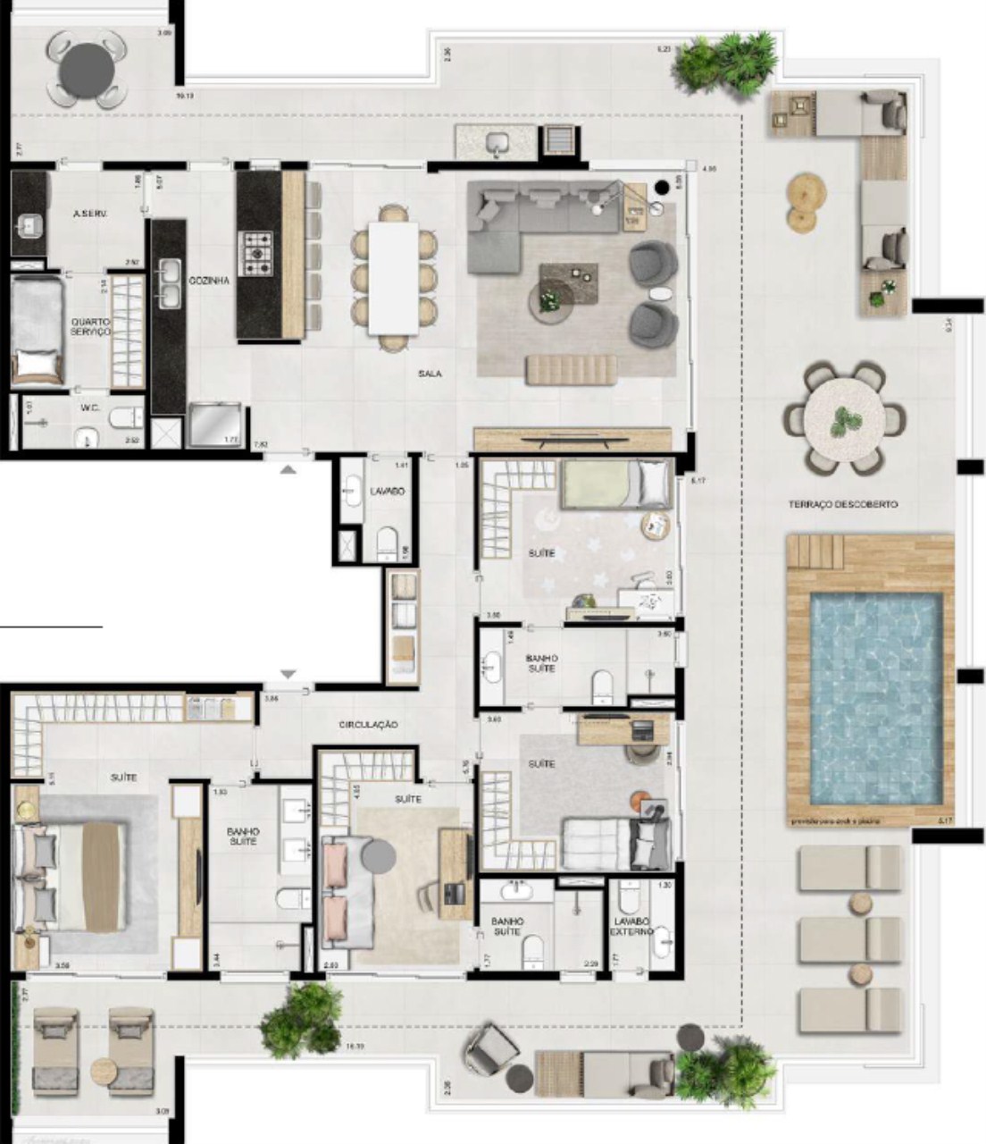 Apartamento à venda com 4 quartos, 139m² - Foto 32