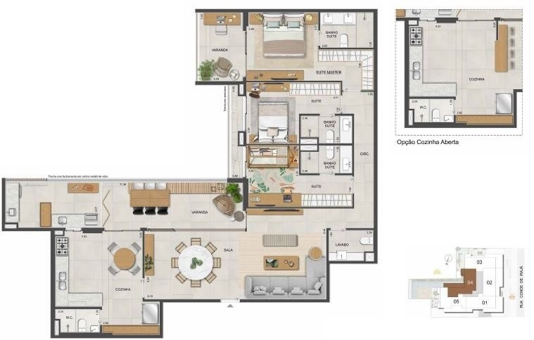 Apartamento à venda com 4 quartos, 166m² - Foto 27