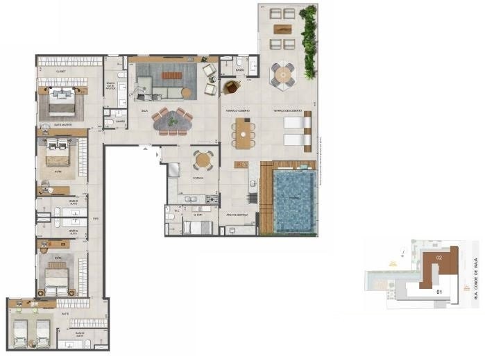 Apartamento à venda com 4 quartos, 166m² - Foto 39